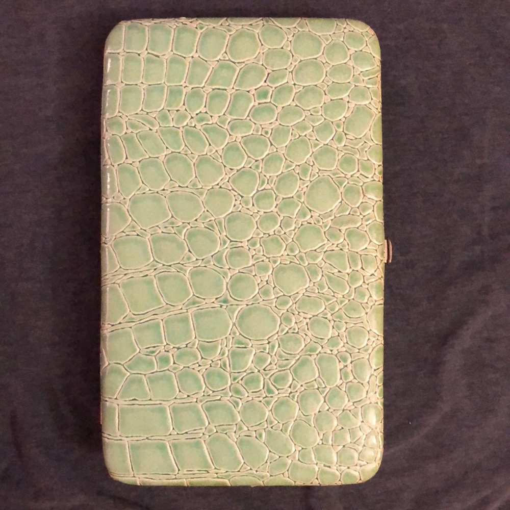 Sea green wallet